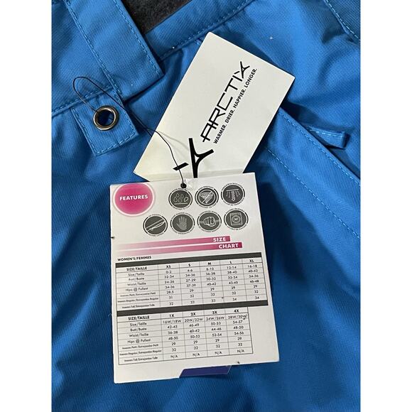 ARCTIX Thermatech Snow Pants Women’s Large Blue Ski Snowboard Activewear NEW - Picture 6 of 16